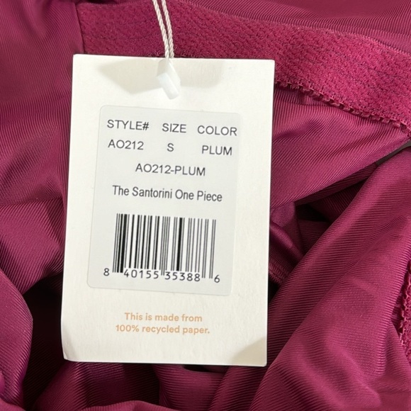 Andie Santorini One Piece Swimsuit Women's S Plum Purple NWT - Picture 11 of 16